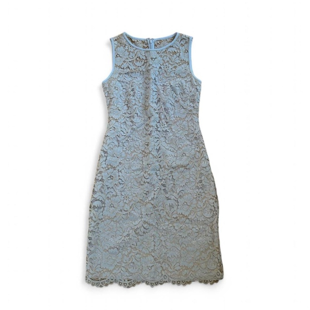 Ralph Lauren Elegant Lace Midi Dress - Light Blue